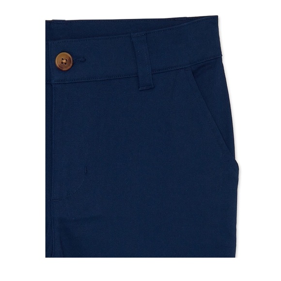 Wonder Nation Boys School Uniform Flat Front Pants Size Blue Cove - Picture 4 of 5